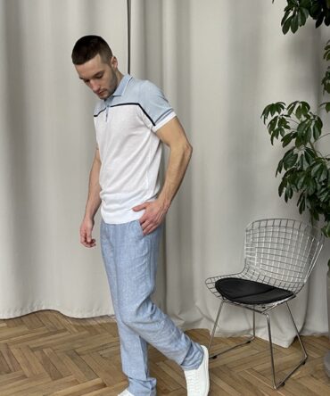 Брюки Небесні лляні Premium Collection 5021/2